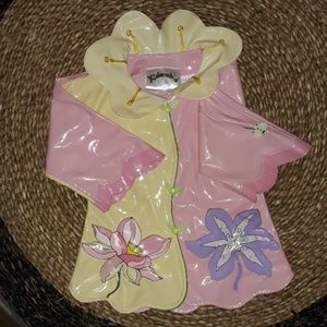🌧Toddler girls raincoat with detachable  hood.